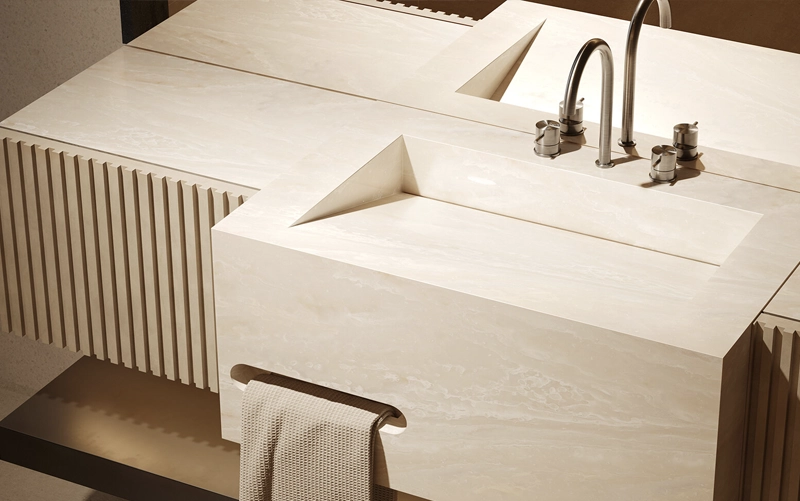 Hospitality Countertops in Toronto and GTA Custom stone hospitality countertop at a hotel reception area
