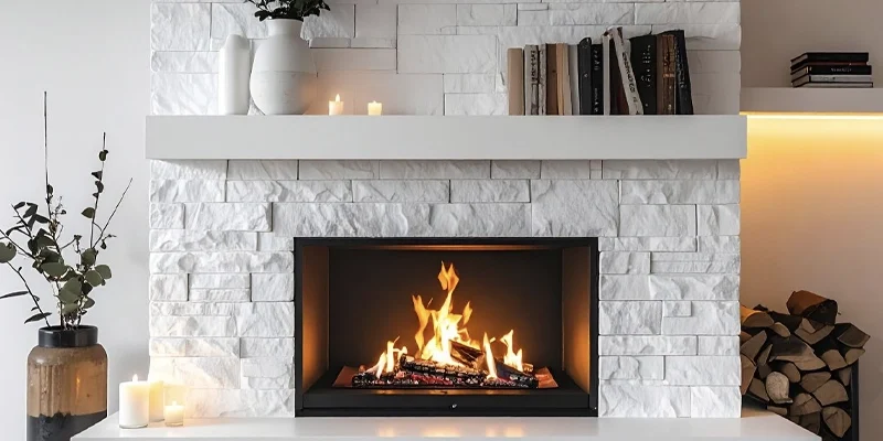 Stone Fireplace