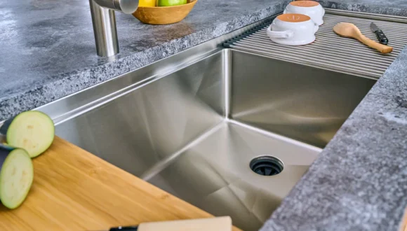 create good sinks 50 inch stainless steel undermount drainboard workstation kitchen sink with unique seamless drain feature