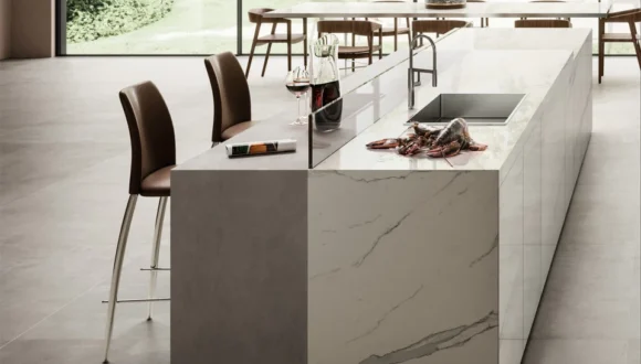 Choosing Between Porcelain and Granite for Modern Kitchen Islands
