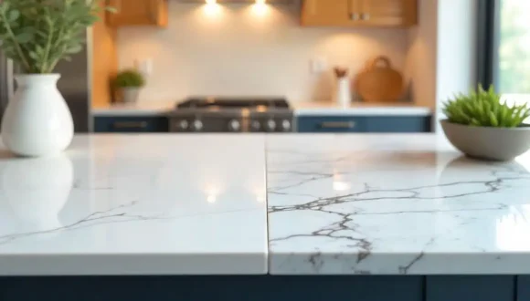 Marble vs Quartz Countertops