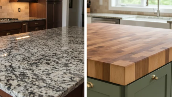 Butcher Block vs Granite Countertops in Ontario
