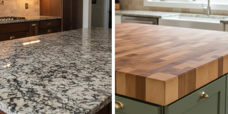Butcher Block vs Granite Countertops in Ontario: The Warm vs the Mighty 1 Butcher Block vs Granite Countertops in Ontario