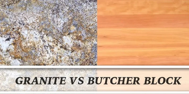 Granite vs Butcher Block Countertops in Ontario: Which Fits Ontario Kitchens Best? 1 Granite vs Butcher Block Countertops in Ontario: Which Fits Ontario Kitchens Best?