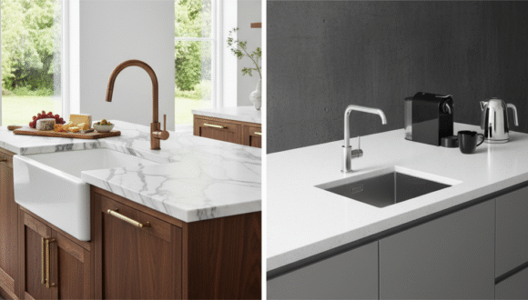 Marble vs Quartz Countertops in Ontario: A Complete Comparison