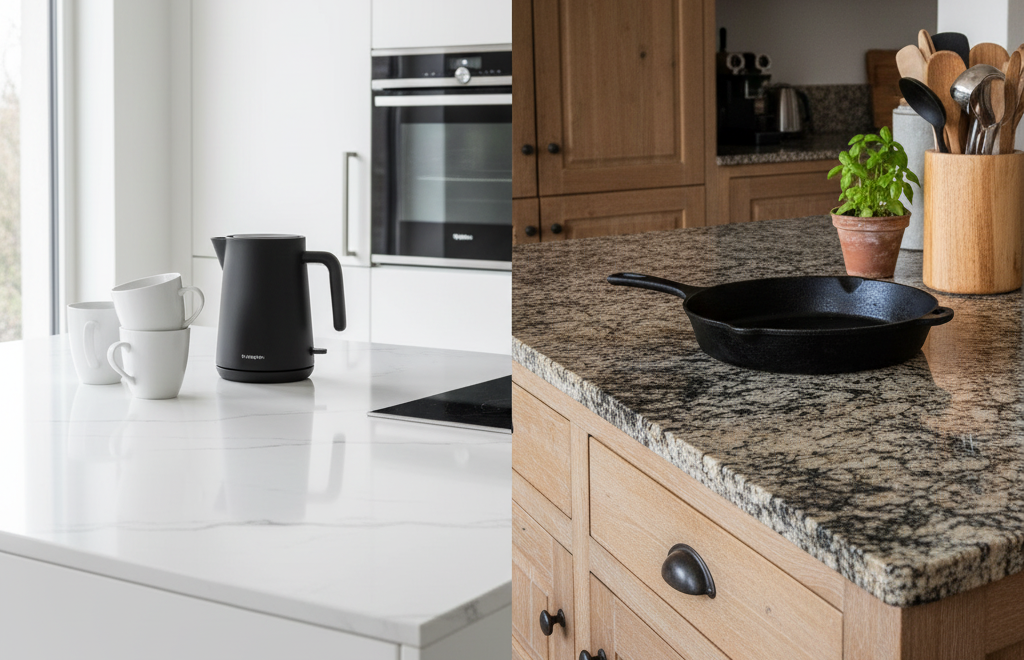 Porcelain vs Granite Countertops in Ontario: Heat Resistance and Style Comparison 2 Porcelain vs Granite Countertops