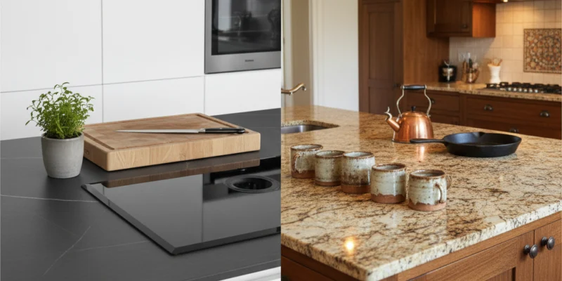 Porcelain vs Granite Countertops in Ontario: Heat Resistance and Style Comparison 1 Porcelain vs Granite Countertops in Ontario