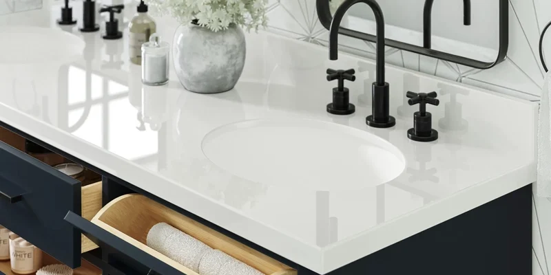 Vanity Countertops in Oshawa – Modern Quartz & Granite Vanity Surfaces