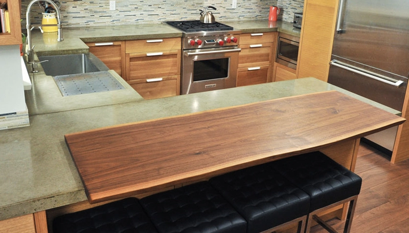 Concrete vs Wood Countertops