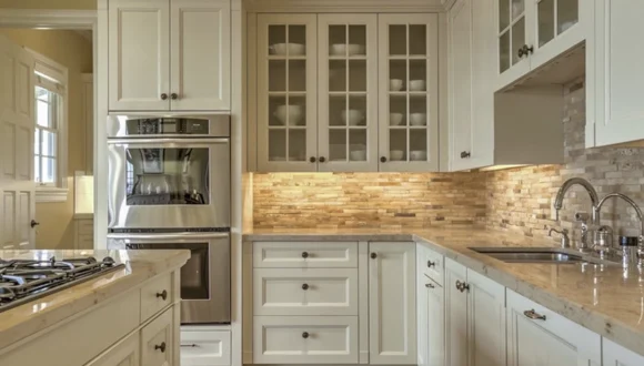 Kitchen Stone Backsplash in Vaughan – Luxury Slab Applications