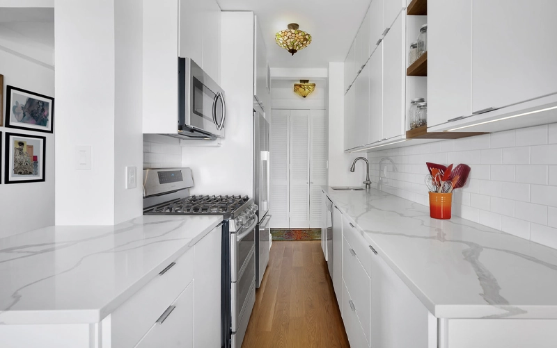 Toronto condo kitchen countertop project being reviewed for material fabrication and installation cost