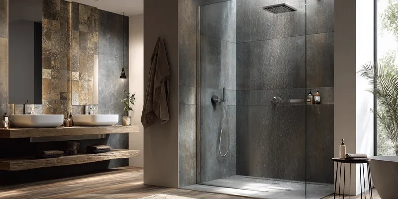 Custom stone shower jamb and threshold project prepared for cost estimation