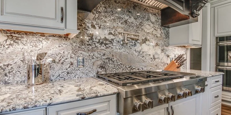 Kitchen Stone Backsplash Installation2