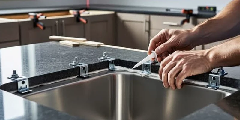 Professional countertop installation by a countertop fabricator