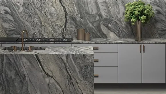 Replacing Tile with a Stone Slab Backsplash