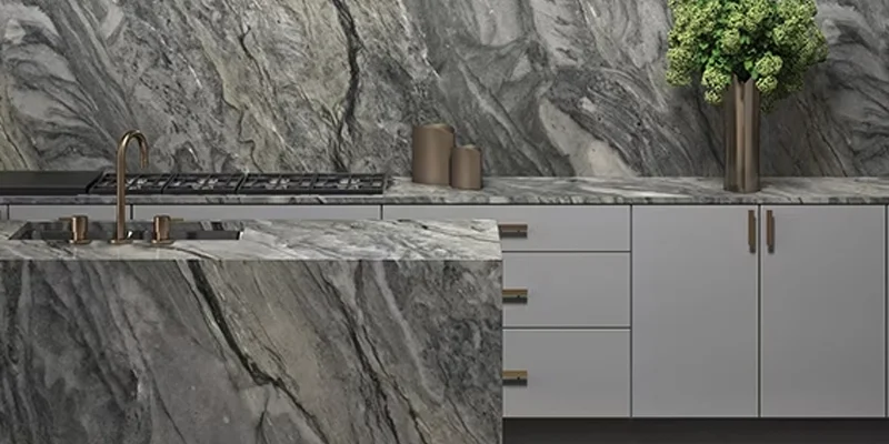 Replacing Tile with a Stone Slab Backsplash