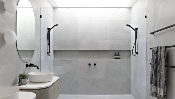 Stone Shower Niche Size, Placement and Shelf Design2