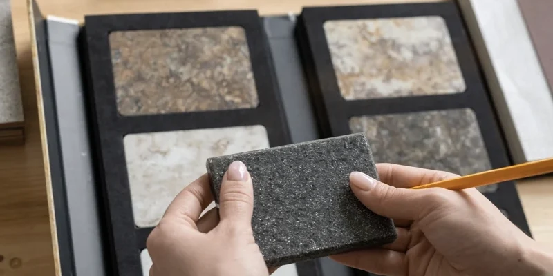 Stone fabrication process for quartz granite marble and porcelain