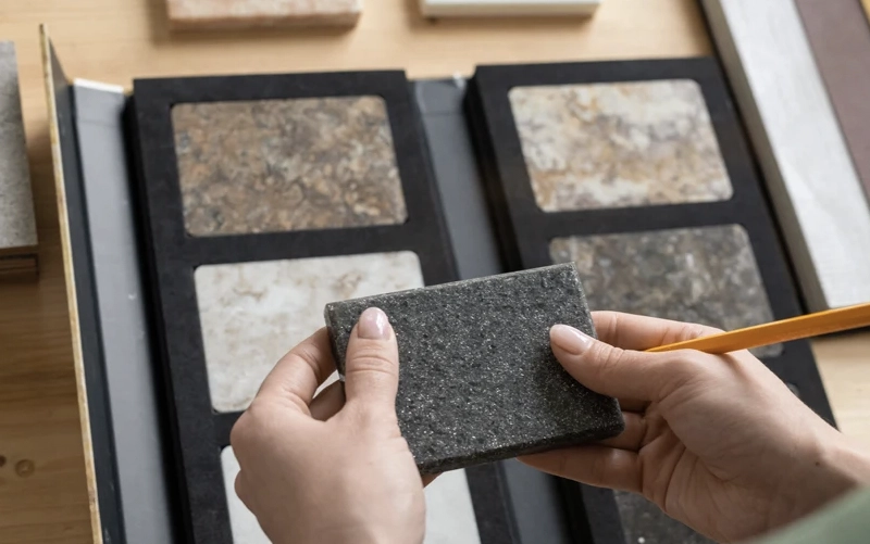 Digital stone fabrication process for marble granite quartzite quartz and porcelain components