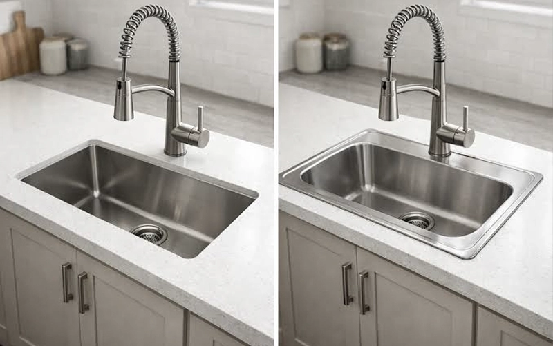 Undermount vs Drop-In Kitchen Sinks