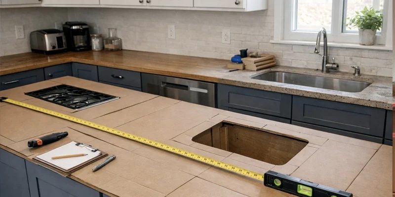 What Happens After Countertop Templating? From Measurement to Installation۲