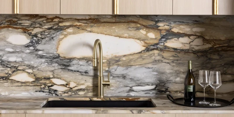 How to Clean and Care for a Stone Slab Backsplash